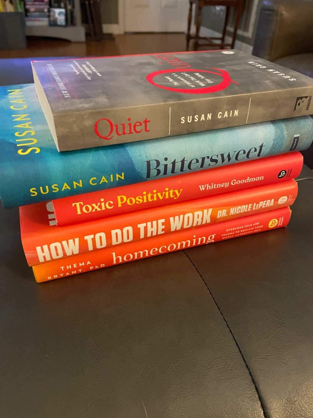 Nonfiction Stack of Books - Susan Cain, Thema Bryant